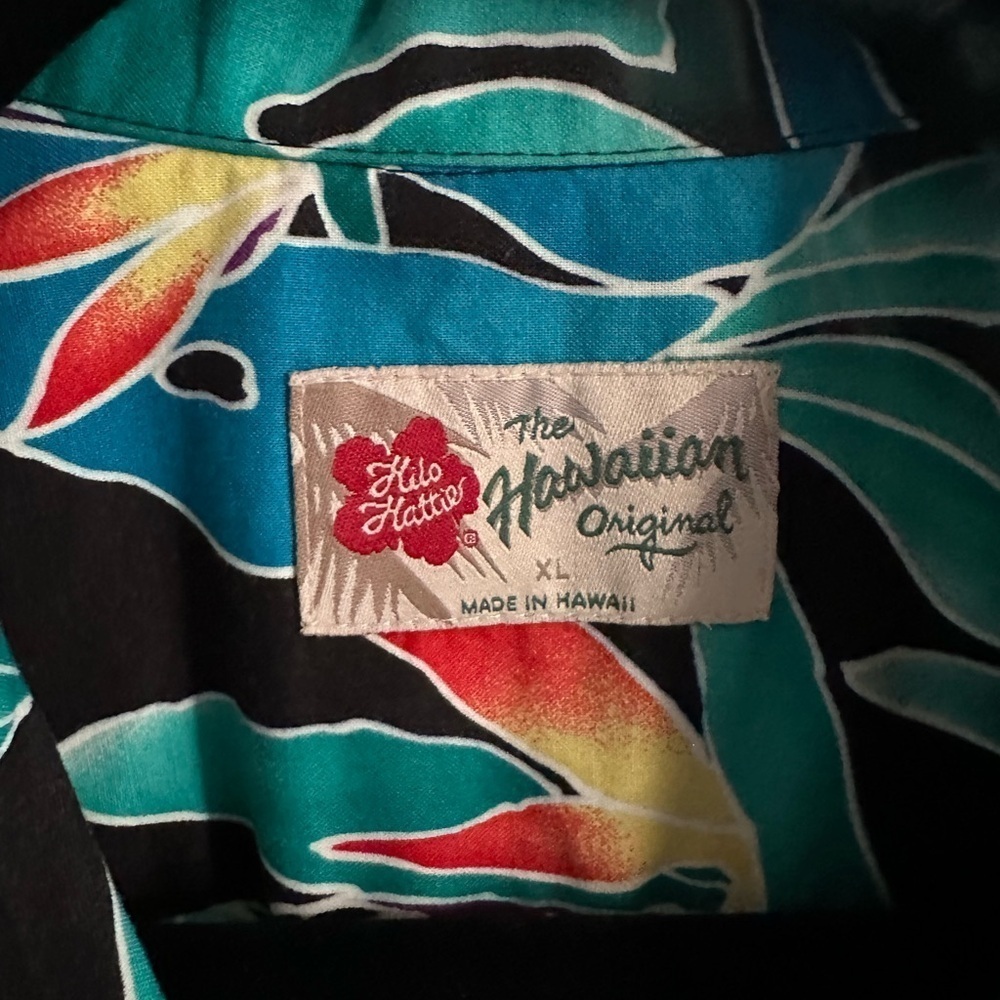 The Hawaiian Original Men's Button Up Shirt Size XL Short Sleeve 100% Cotton - Picture 2 of 10